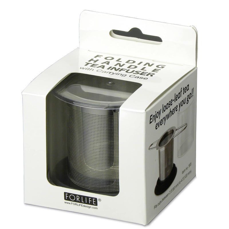 FORLIFE Stainless Folding Handle Tea Infuser with Carrying Case - Image 4